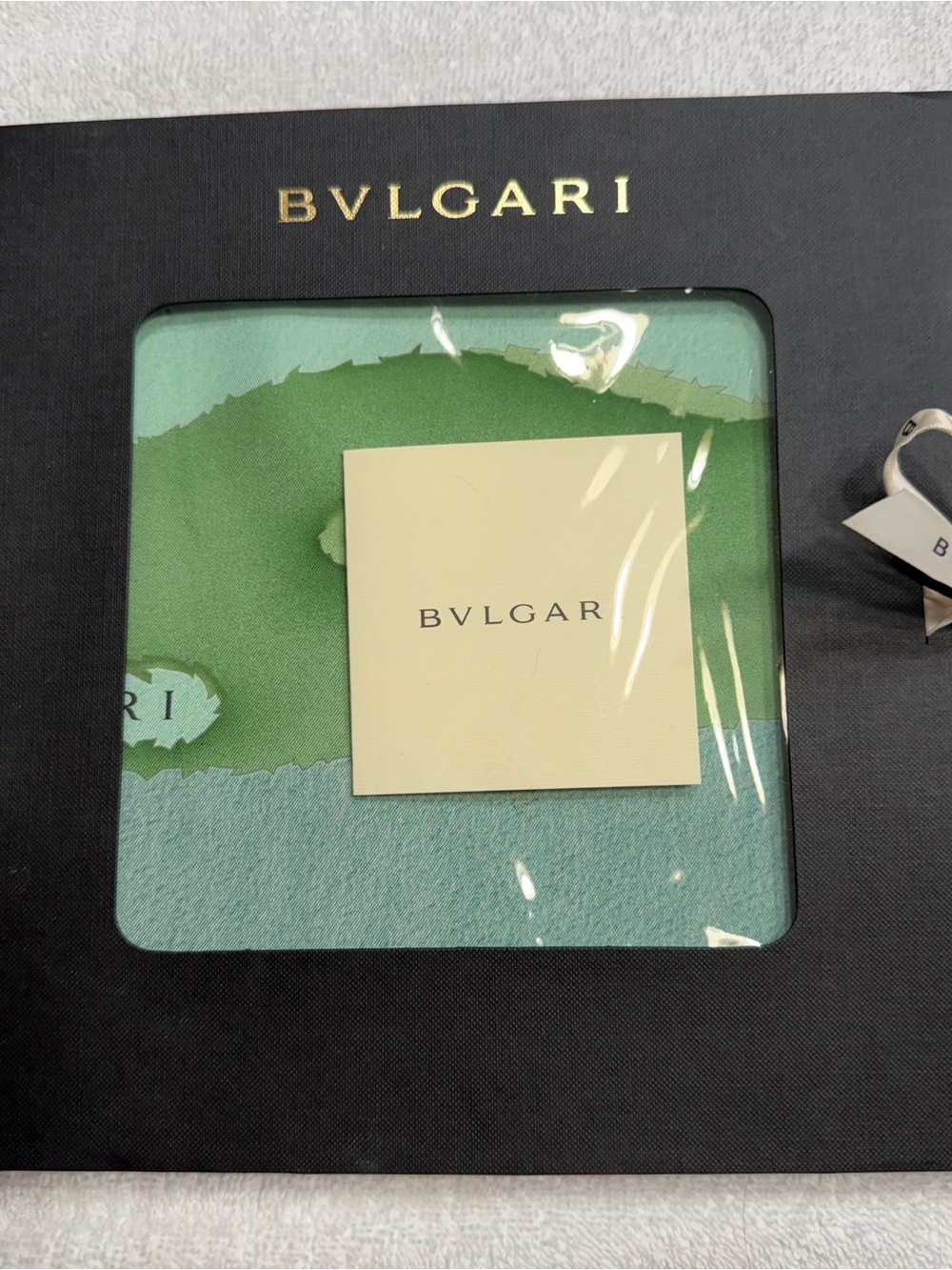 Bulgari Green & Mint Luxury Scarf